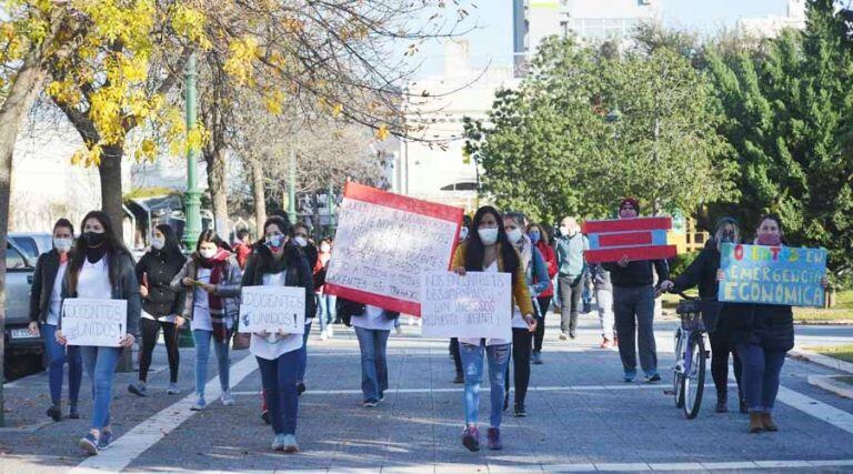 Docentes puntanos rechazan las clases presenciales.