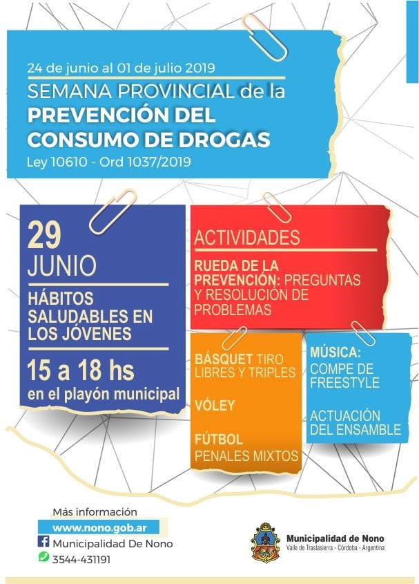 Semana de prevención contra adicciones