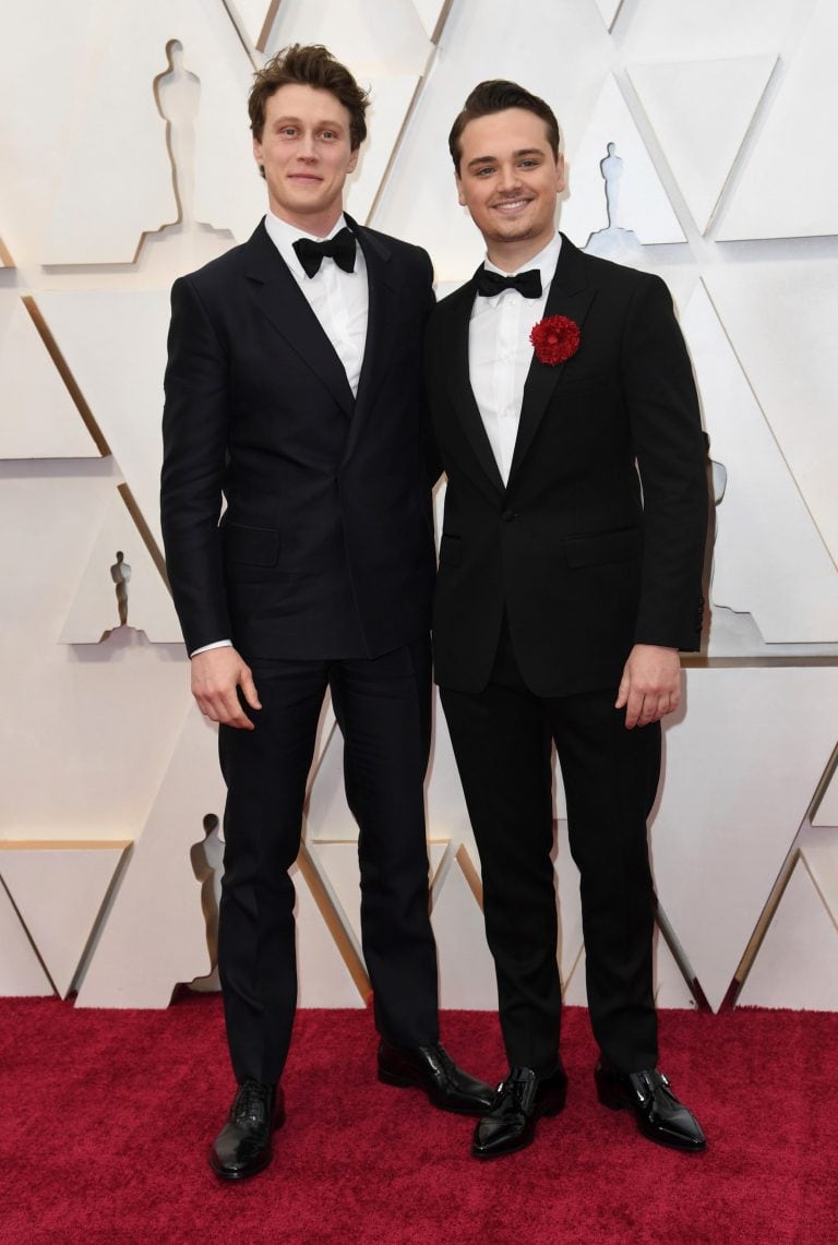 George MacKay y Dean-Charles Chapman, actores de '1917', nominada como Mejor Película. (Foto: EFE)