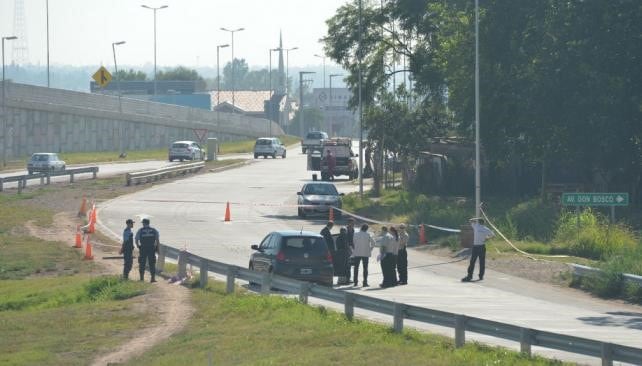 La zona donde mataron a la policía.