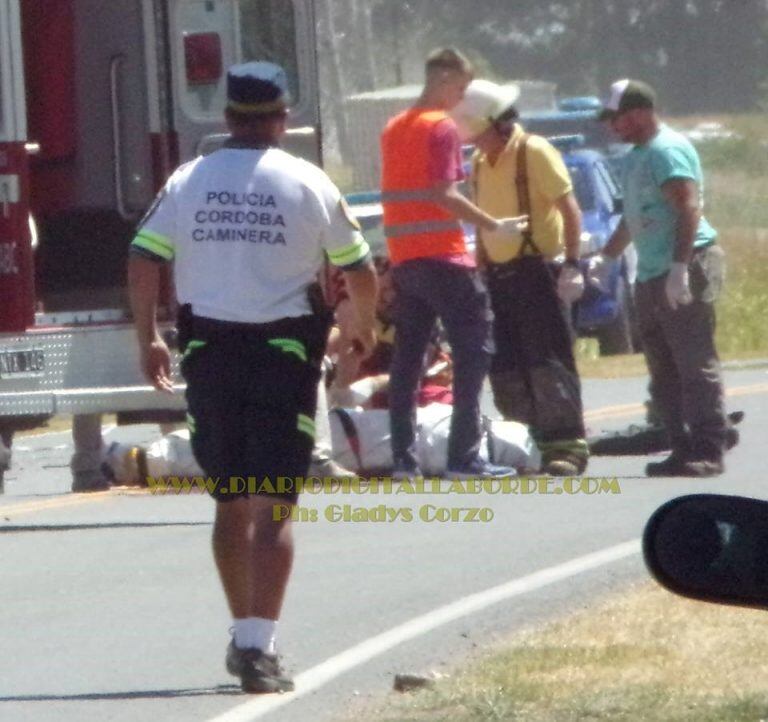 El tremendo accidente ocurrió en la localidad de Laborde.