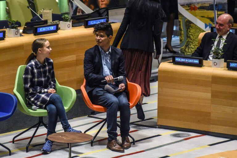 Bruno pidió a los líderes del mundo llevar adelante cambios "radicales" sobre el medio ambiente. Foto: Stephanie Keith/ AFP.