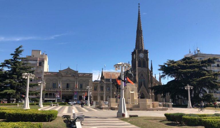 Plaza San Martín de Azul / Foto: Vía Azul