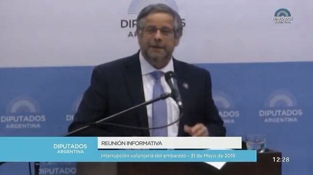 Adolfo Rubinstein, Ministro de Salud de la Nación, expuso su postura a favor en 30 minutos