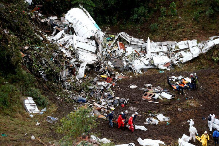 El lugar donde ocurrió el accidente (Foto: Fernando Vergara/AP)