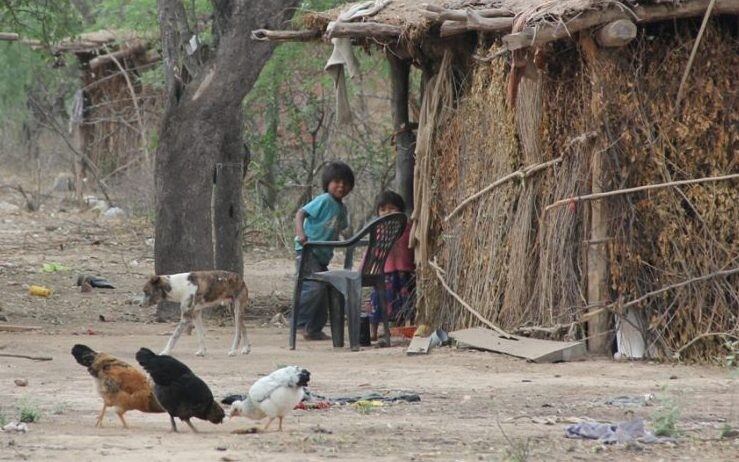 Niños de una comunidad wichí