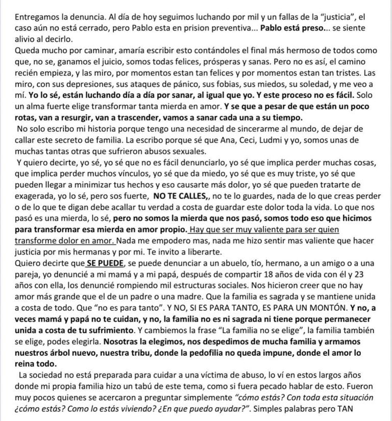 La carta de Valeria Benitez Coll (@valcollok)