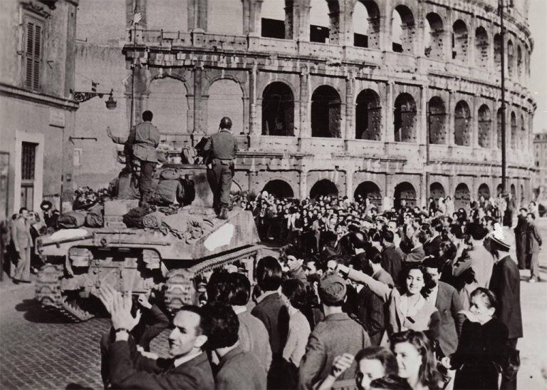 Entrada de los aliados en Roma.