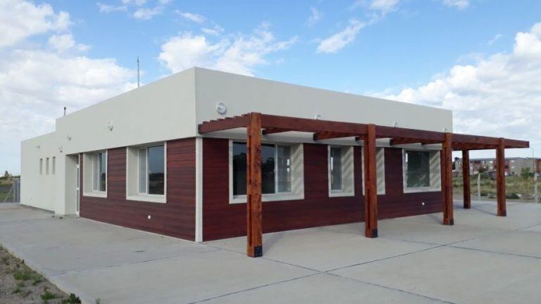 Comedor de la sede atlántica de la Universidad Nacional de Río Negro (UNRN).