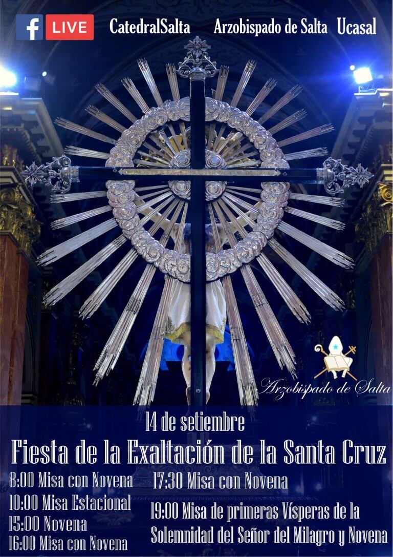 El Triduo del Milagro dio inicio con la celebración de la Solemnidad de la Virgen (Facebook Catedral de Salta)