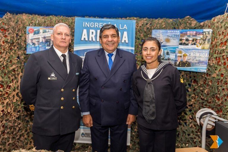 Arcando en la inauguración de la Carpa de la Dignidad en Río Grande