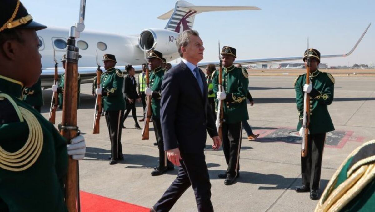 Macri llegó a Sudáfrica para participar como invitado en la cumbre del BRICS