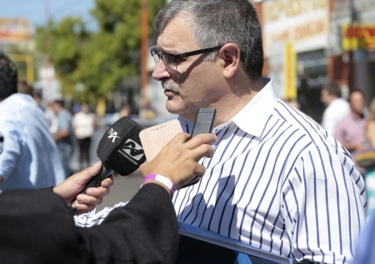 Rubén Piastrellini, presidente de la Cámara de Comercio, Industria y Agropecuaria.