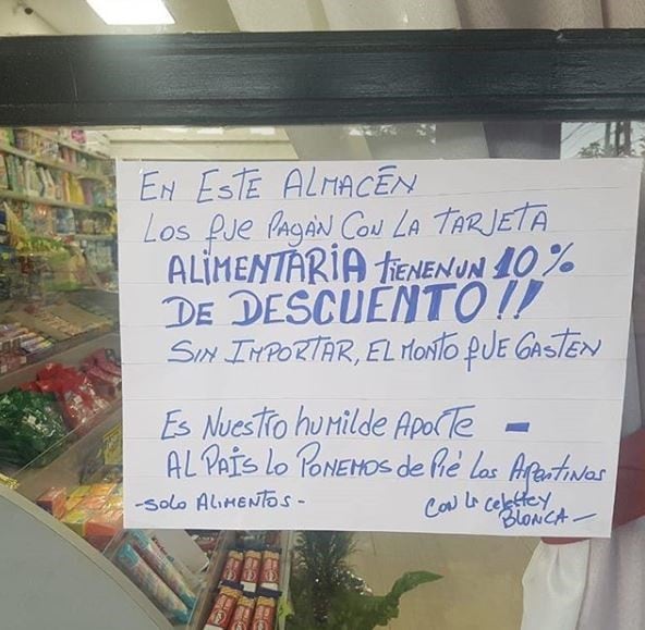 Descuentos con la Tarjeta Alimentar. (crédito: fernando_chiche_savore)