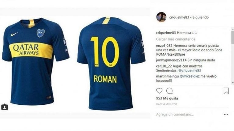 El posteo del hermano de Riquelme que volvió locos a los hinchas de Boca.