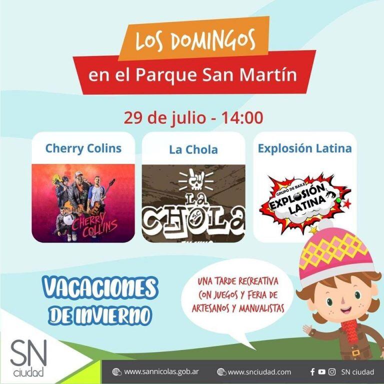 Vacaciones de invierno en el Parque San Martín. (Municipalidad)