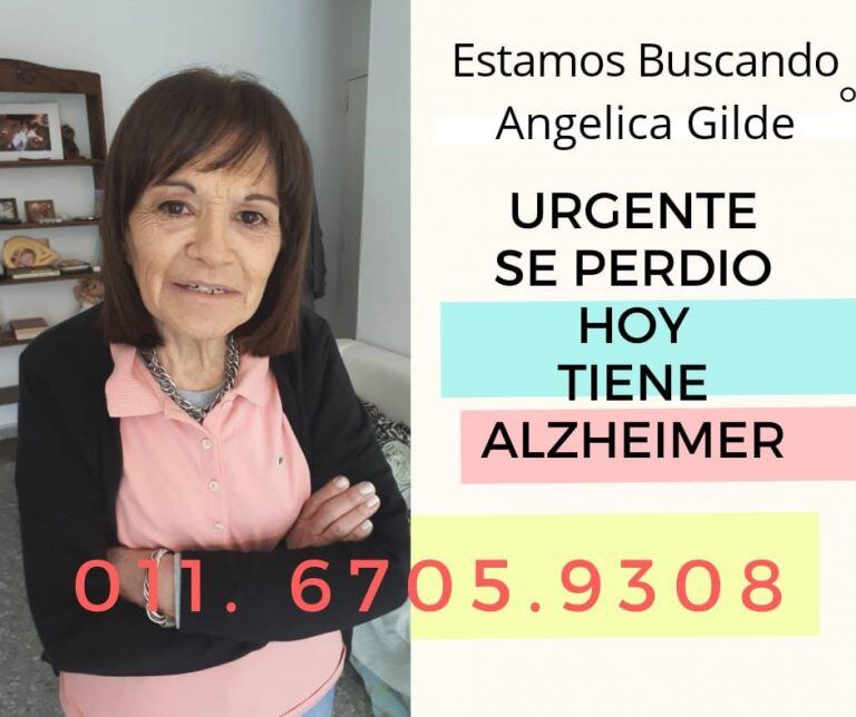 Buscan a Angélica Gilde.