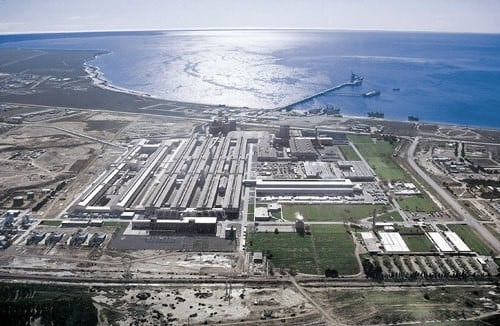 La planta de ALUAR se emplaza en Puerto Madryn.