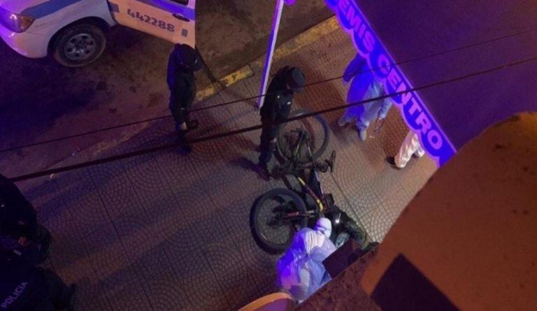 El lugar donde asesinaron al gendarme en Zárate. (web)