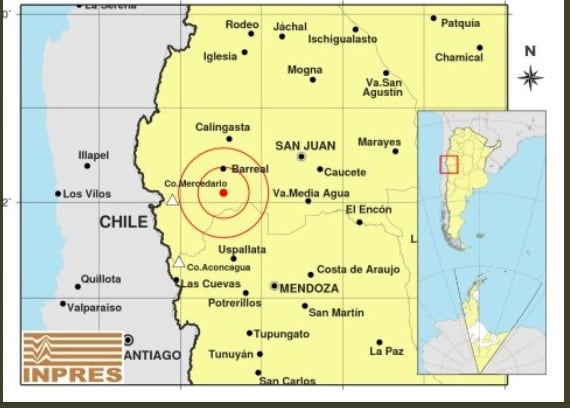 Movimiento sísmico en San Juan.