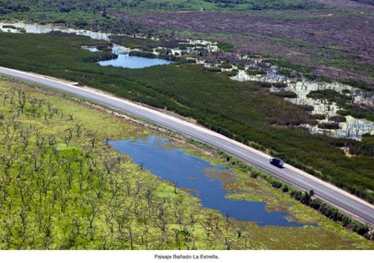 Antes de la obra la ruta 28 se interrumpía por las inundaciones del Bañado