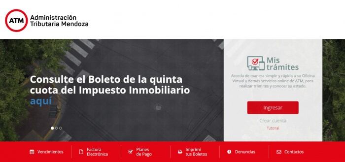 Página web de ATM