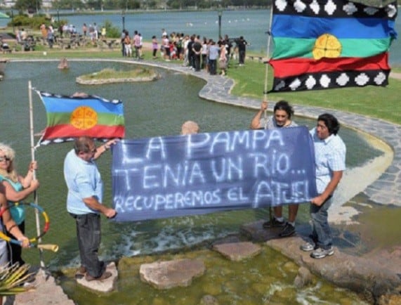 La manifestaciones en La Pampa.