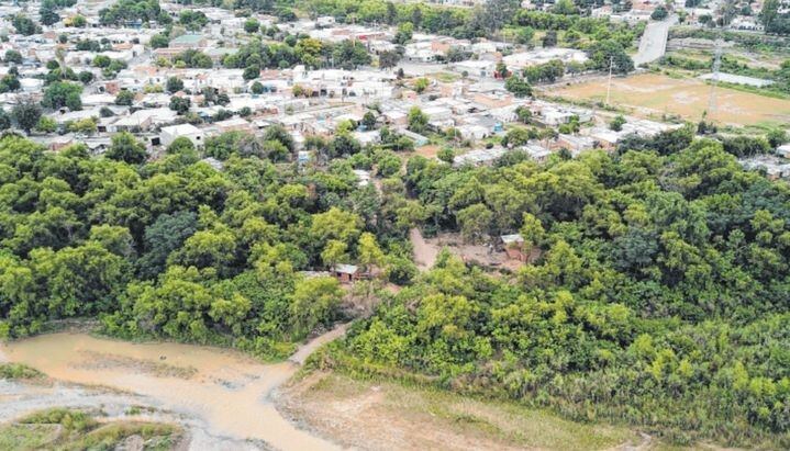 Vista de la zona en donde se cometió el homicidio. (El Tribuno)