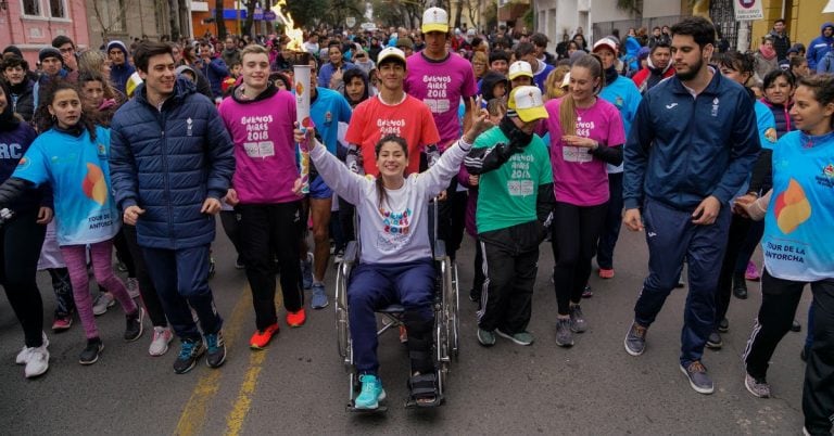 Tour de la Antorcha en el relevo de Paraná (Fotos Guido Martini/Buenos Aires 2018)