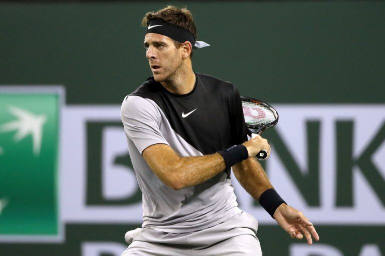 Del Potro enfrentará al español David Ferrer en la tercera ronda de Indian Wells. Matthew Stockman/Getty Images/AFP