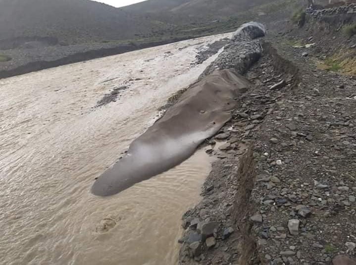 Las lluvias de las últimas horas en la Puna provocaron la crecida del río San Juan de Oro, en el departamento Santa Catalina.