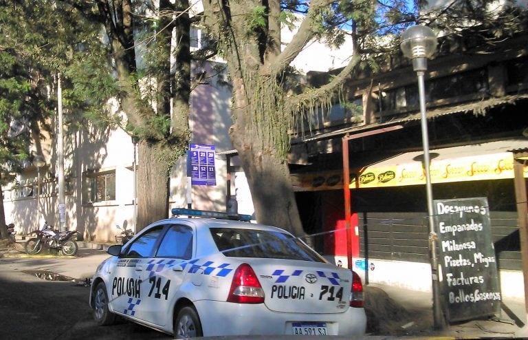 Parada de colectivos a las afueras del Hospital del Niños