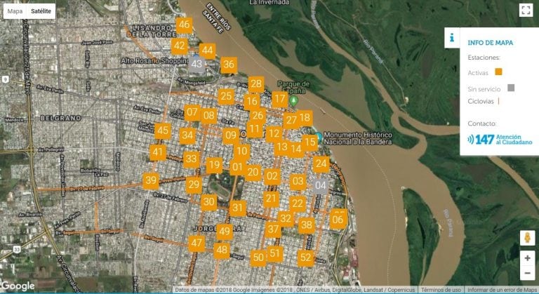 El sistema Mi Bici, Tu Bici cuenta con 49 estaciones habilitadas. (Municipio)