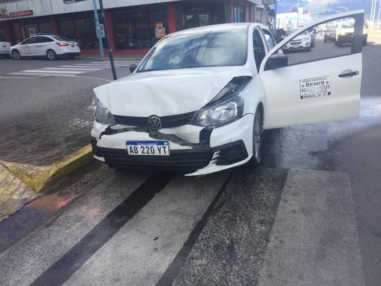 Accidente vial en Ushuaia.