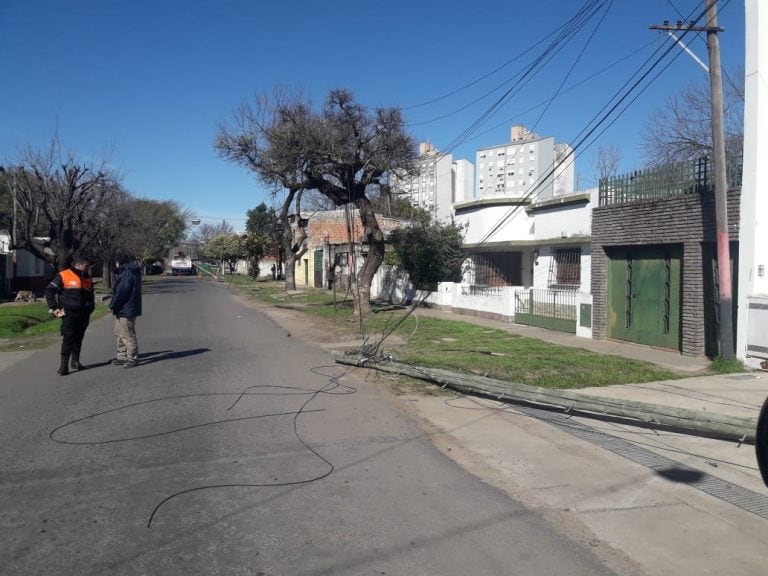 Imágenes del accidente Dorrego al 4600 (Vía Rosario)