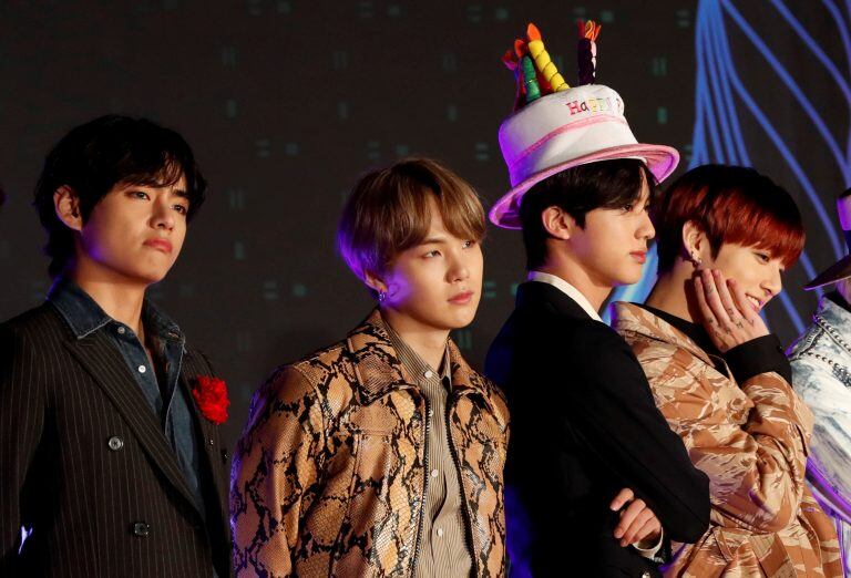 V, Suga,  Jin y Jungkook, K-Pop BTS (Foto: REUTERS/Kim Kyung-Hoon)