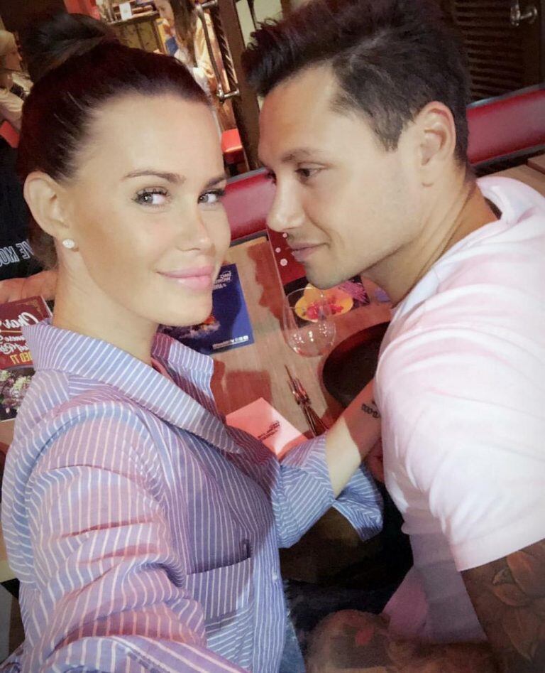 Natalie Weber y Mauro Zárate (Foto: Instagram/nannitaweber)