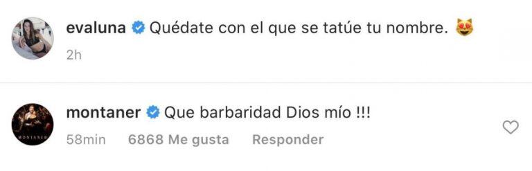 "Que barbaridad, ¡Dios mío!", comentó Ricardo Montaner en la publicación de su hija, en relación al tatuaje de Camilo en honor a Evaluna.