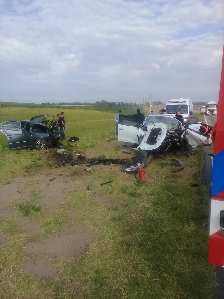 El accidente fatal de la ruta 8 se cobró dos vidas.