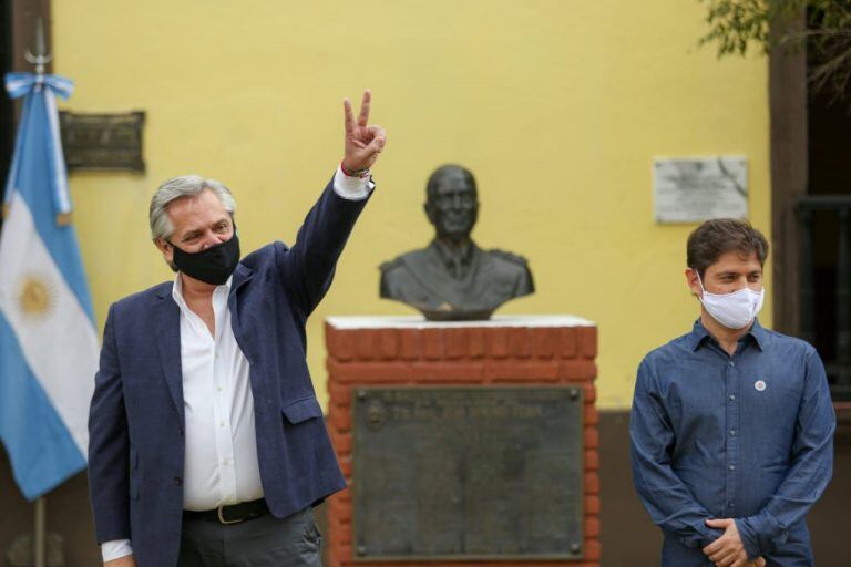 El Presidente Alberto Fernández visitó el lugar donde estuvo detenido Perón en 1945 (Foto: Presidencia)