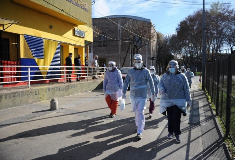 Operativo DetectAR  en La Boca (Foto: Clarín)