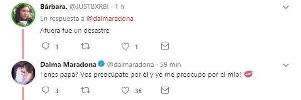 Dalma Maradona le dedicó un emotivo mensaje a su padre