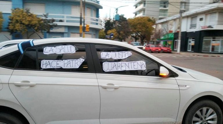 Protesta de los trabajadores de la Salud (Vía Santa Rosa)