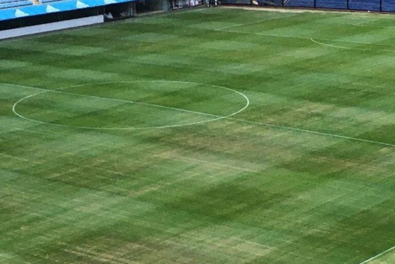 Daniel Angelici, presidente de Boca, reconoció que el césped de La Bombonera no está en buen estado para albergar el amistoso entre Argentina y Haití.