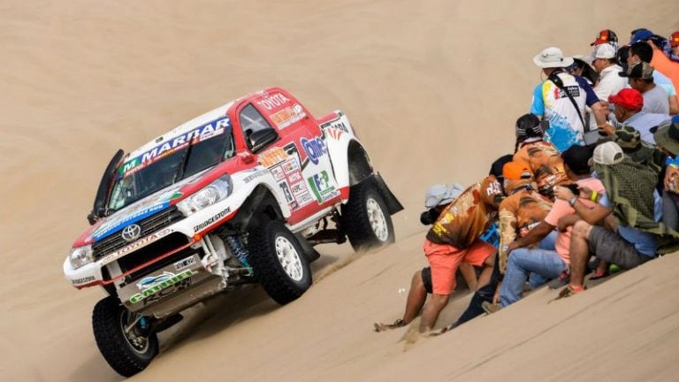 Alicia Reina, en el Dakar 2018.