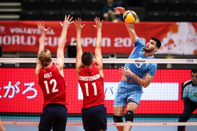 Argentina venció a Estados Unidos en su debut en la Copa del Mundo de Vóley (Foto: FIVB)