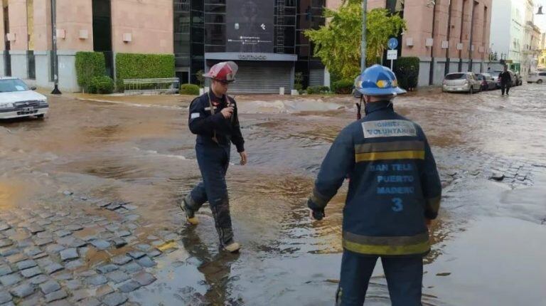 Inundación en San Telmo (Foto: web)