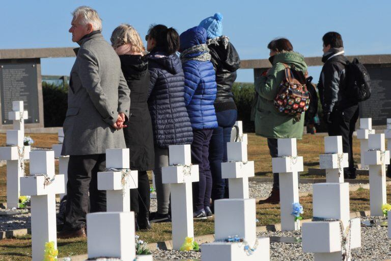 Cementerio argentino de Darwin Islas Malvinas.