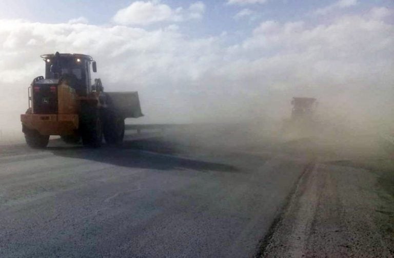 Los barrios del oeste de la ciudad sufrían con el polvo en suspensión proveniente de la Laguna Seca.