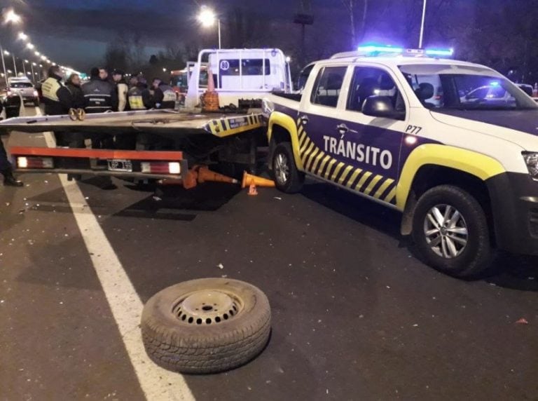 El accidente provocó demoras en el tránsito.